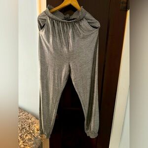 Anthropologie joggers in metallic color